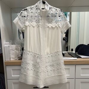 Alexis White Lace Mini Dress